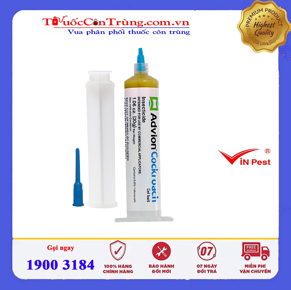 Advion Cockroach Gel Advion Cockroach Gel diệt gián (30g)
