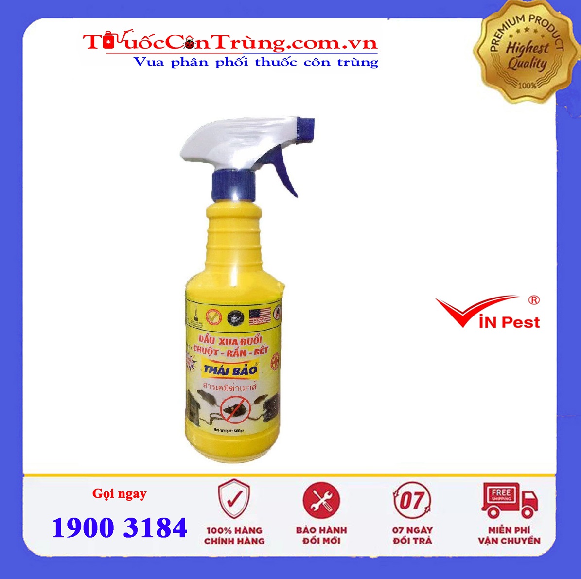 Bình xịt rắn Thái Bảo