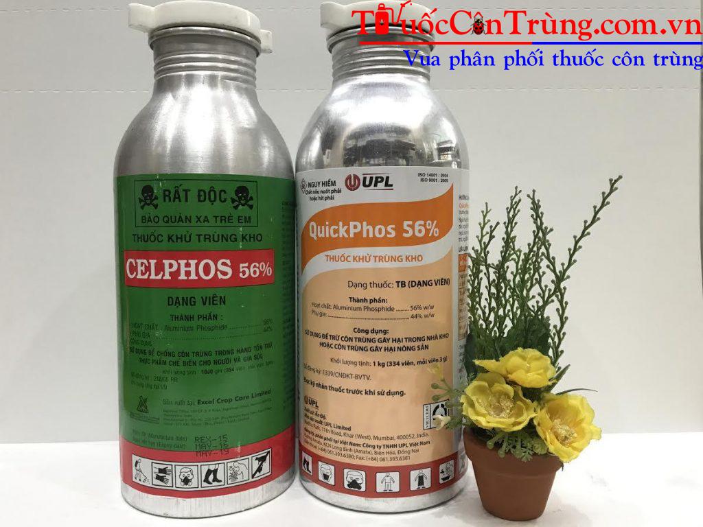 Celphos  là loại thuốc diệt mọt bằng cách khử trùng xông hơi