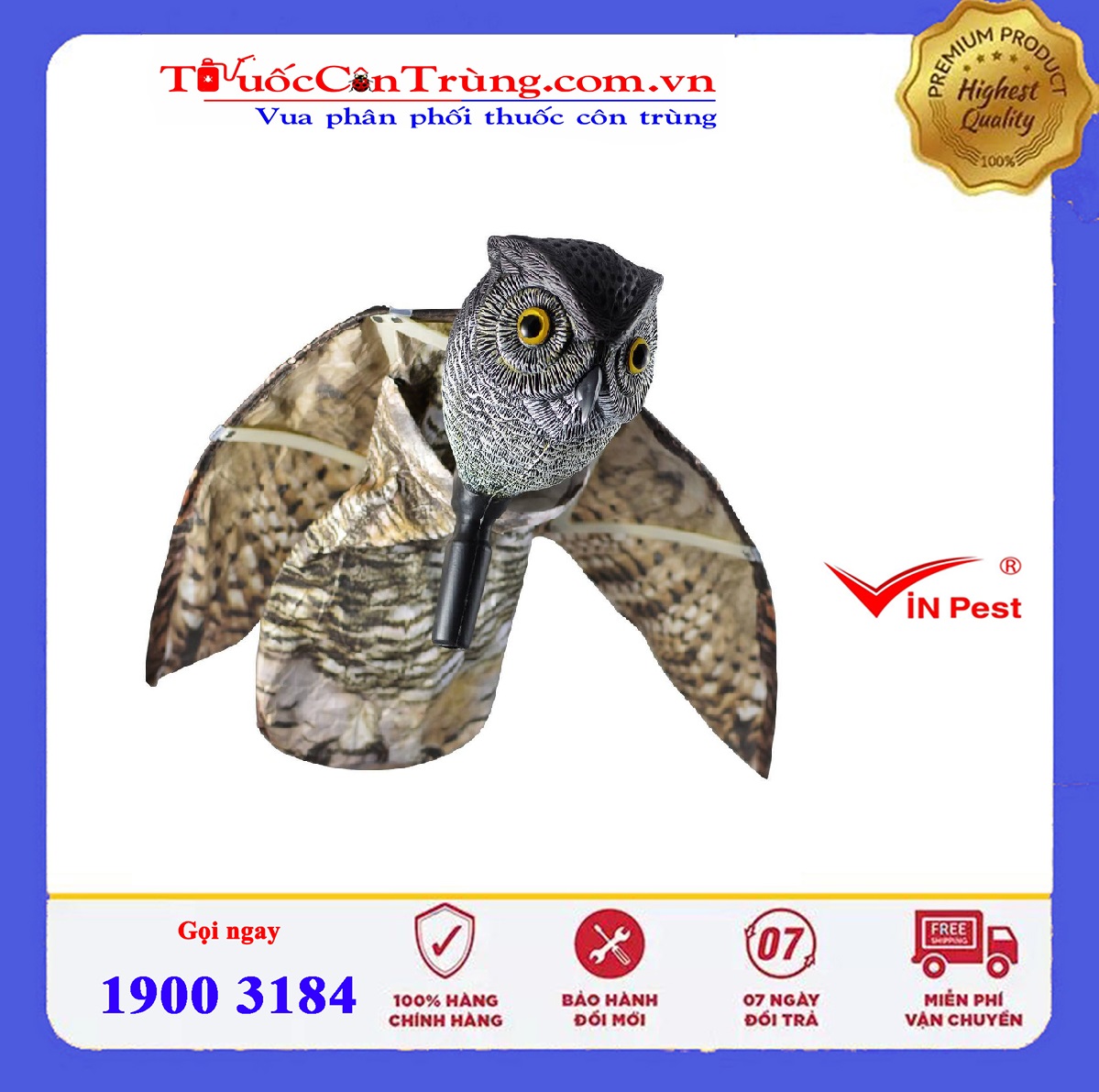 Hình nộm chim cú Prowler đuổi chim , phòng chống chim xâm nhập