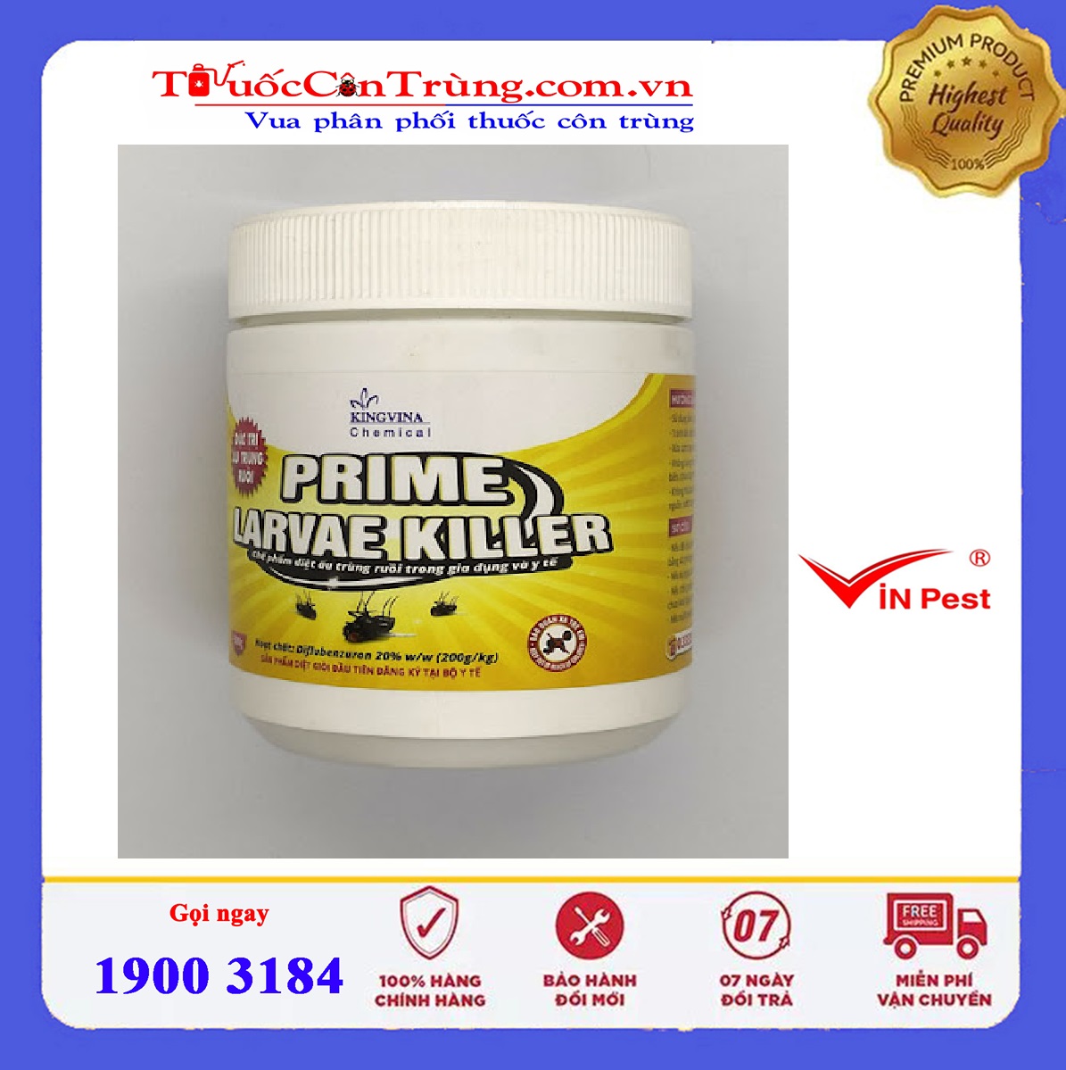 PRIME LARVAE KILLER - Chế phẩm tiêu diệt ấu trùng ruồi hiệu quả PRIME LARVAE KILLER - Chế phẩm tiêu diệt ấu trùng ruồi hiệu quả