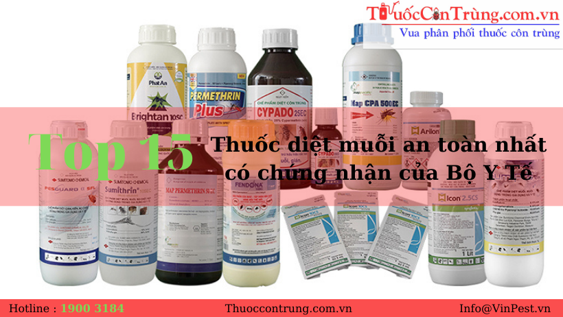 TOP 15 Thuốc diệt muỗi an toàn nhất có chứng nhận của Bộ Y Tế